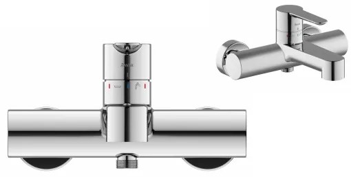 Ravak X070115 - Baterie pentru cadă PURI, crom lucios