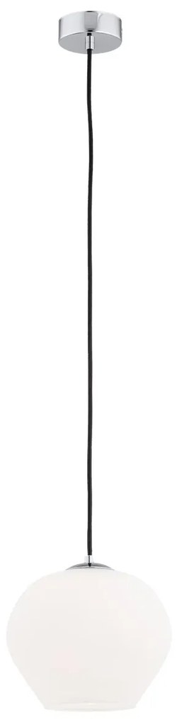 Pendul sticla design decorativ KALIMERA 20cm alb opal