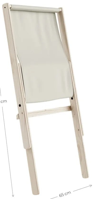 Fotoliu pliabil Karup Design Boogie Raw/Beach Blue