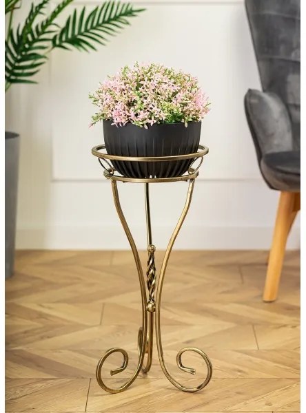 Suport de flori 62x28 cm auriu