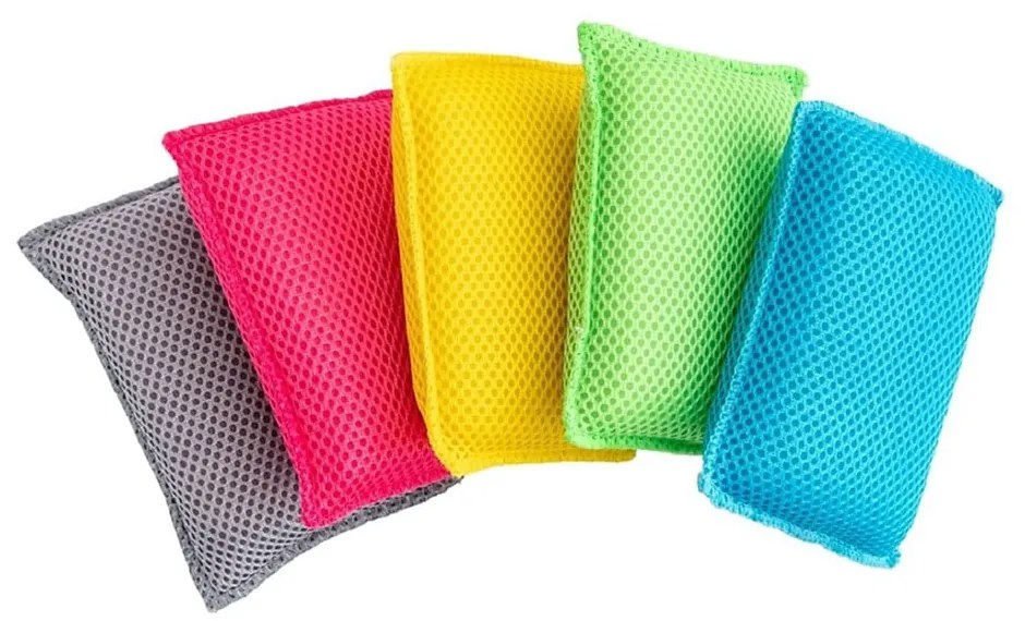 Set 5 bureți de vase din microfibre Addis Super