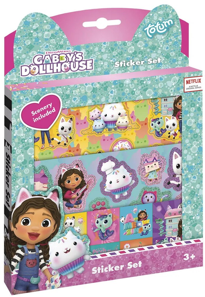 SET ABTIBILDURI - GABBY'S DOLLHOUSE - TOTUM (TT420335)