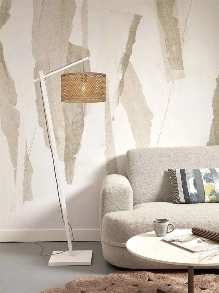 Lampadar eco din bambus Java S white/32x18, nat
