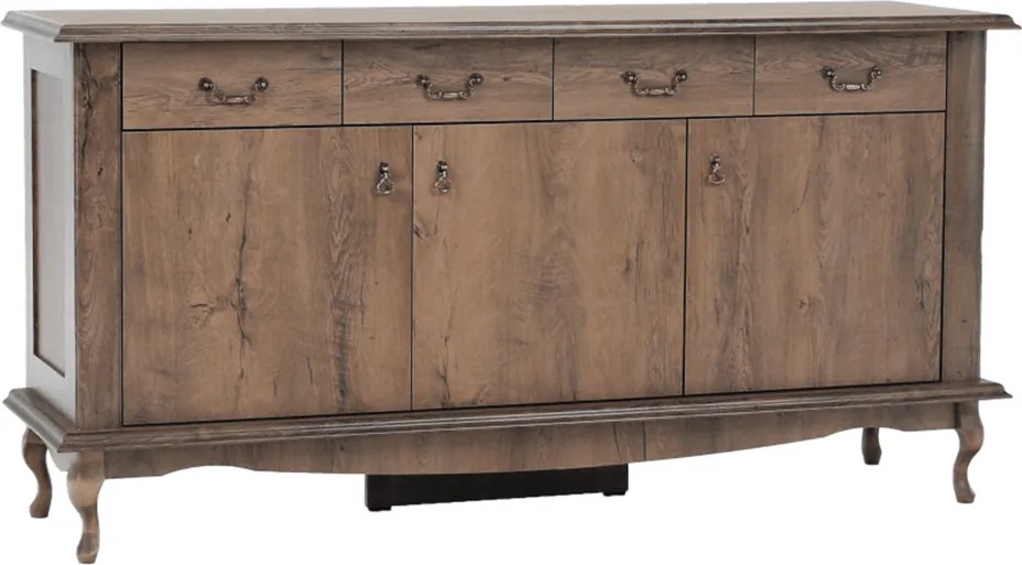 Comoda VILAR DA6, stejar lefkas, DTD laminat, 175x47x89 cm