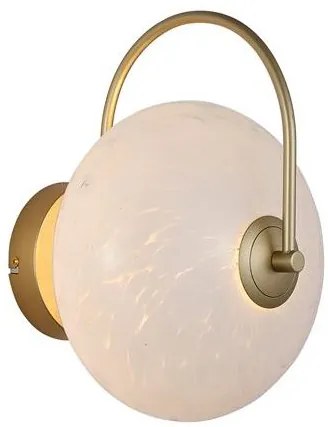 Aplica LED metal auriu sticla decorativa Confetti