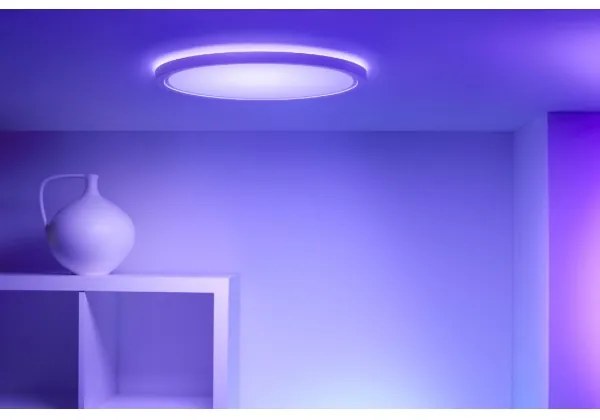 WiZ - Plafonier LED RGB dimabil SUPERSLIM 32W 230V Wi-Fi alb