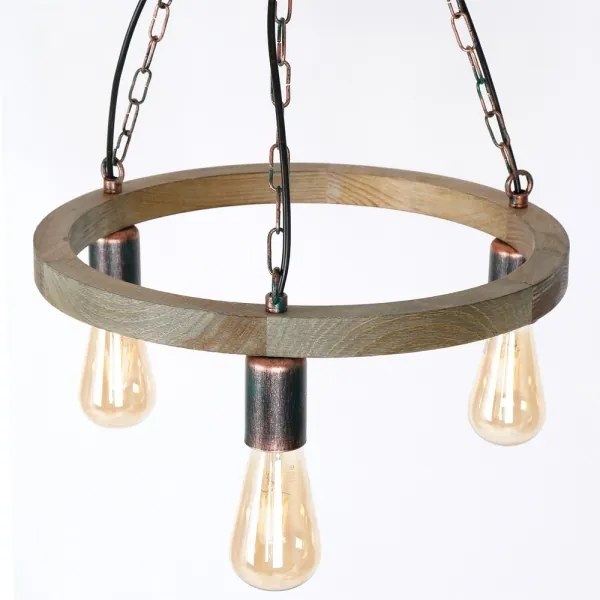 Lustră pe lanț HAKON 3xE27/60W/230V