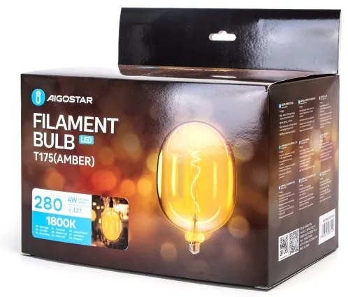 Bec LED FILAMENT Aigostar E27/4W/230V 1800K