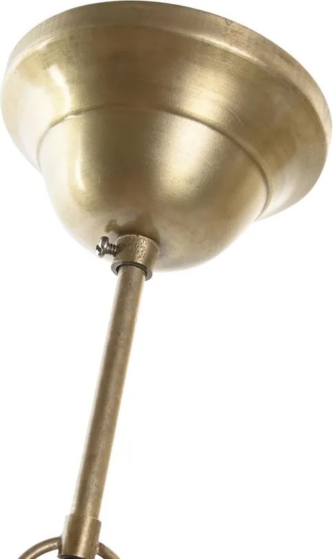 Lustră suspendată din metal, auriu, finisaj patinat, 61 x 43 cm, „Issoire”