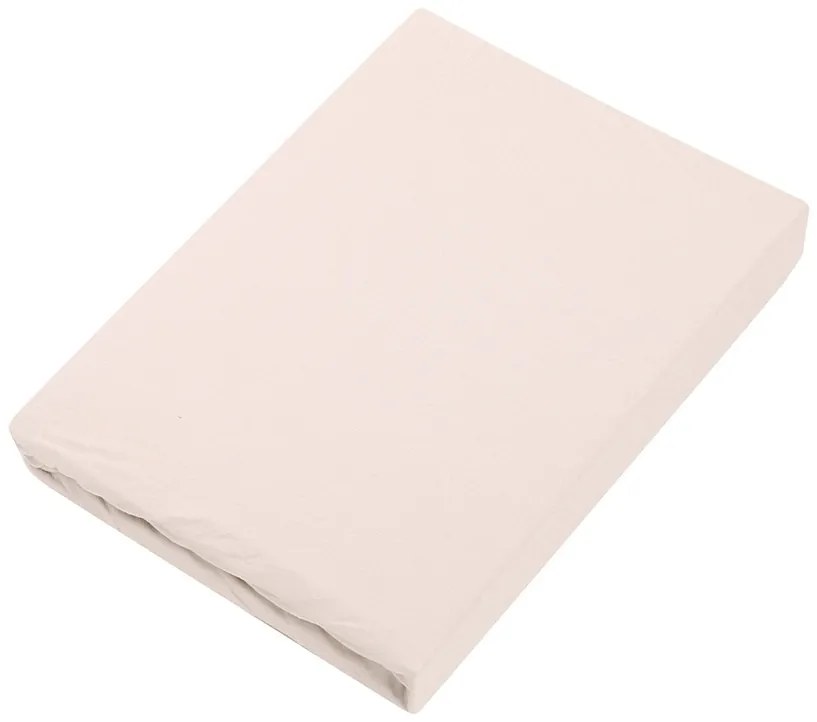 Cearșaf din fibră de bambus Bamboo crem, 90 x 200x 25 cm, 90 x 200 cm