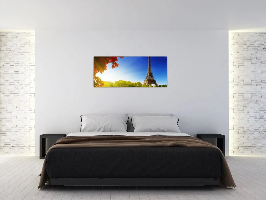 Tablou - toamna la Paris (120x50 cm)
