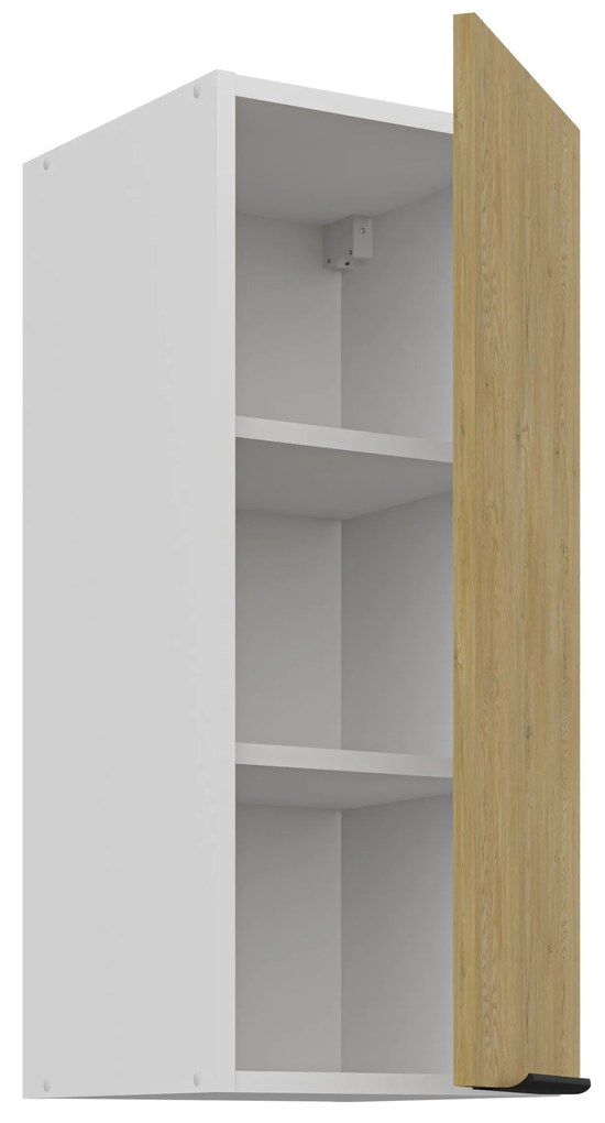 Dulap superior de bucătărie Carminia 30 G-72 1F (stejar cremona + alb). 1128075