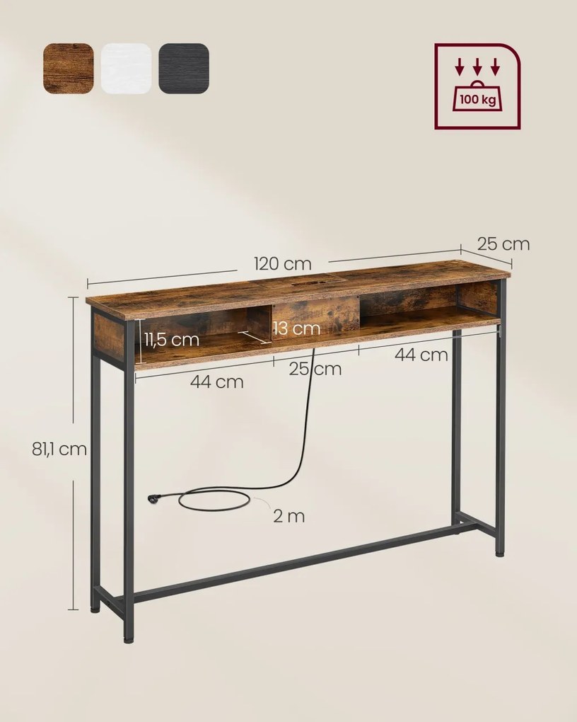 Consola Vasagle Maro 120x25x81.1 cm