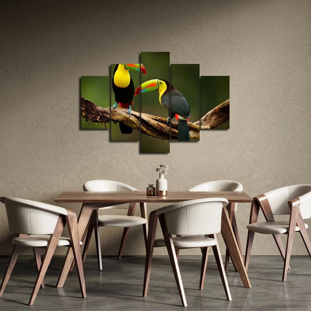 Tablou tucani sezând , Costa Rica (150x105 cm)