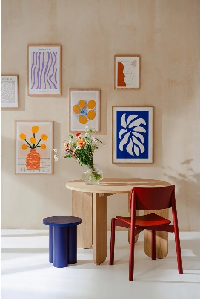 Scaun de dining roșu stivuibil Wem – noo.ma