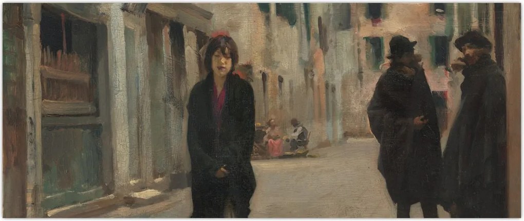 Tablou - John Singer Sargent, Street in Venice, reproducere (120x50 cm)
