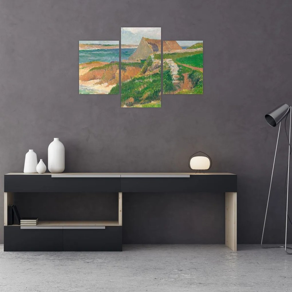 Tablou - Henri Moret, The Island of Raguenez, Brittany, reproducere (90x60 cm)