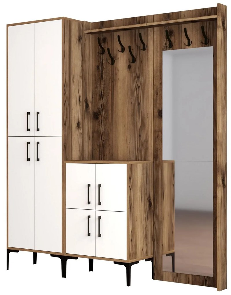 Mobilier hol Betina ABC (Alb + Nuc). 1089015
