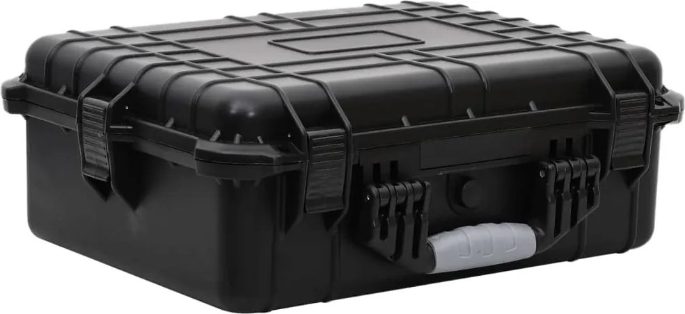 vidaXL Bagaj de zbor portabil, negru, 52x40x19 cm, PP