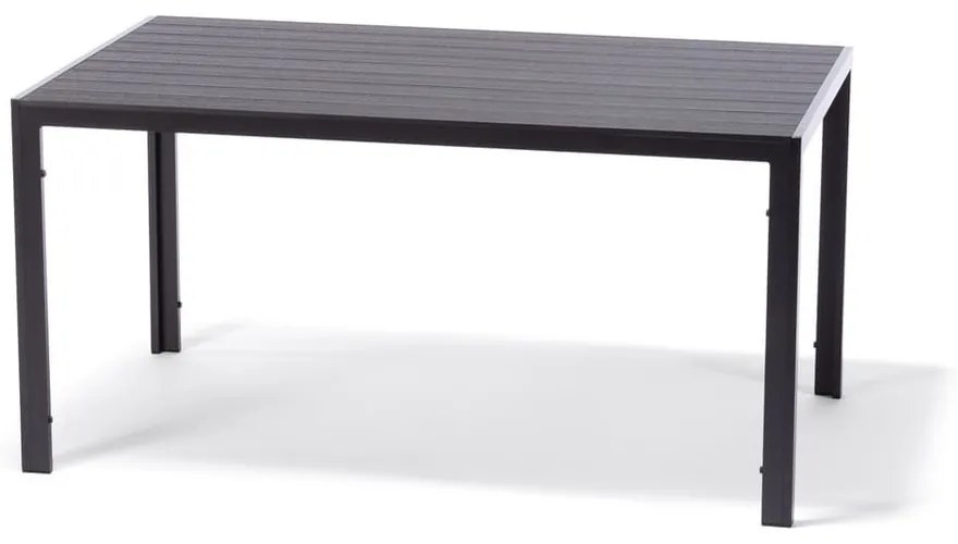 Set mobilier de grădină pentru 4 persoane cu scaune gri Joanna și masă Viking, 90 x 150 cm