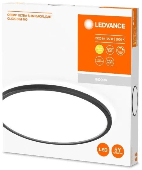 Plafonieră LED dimabilă ORBIS LED/22W/230V neagră Ledvance