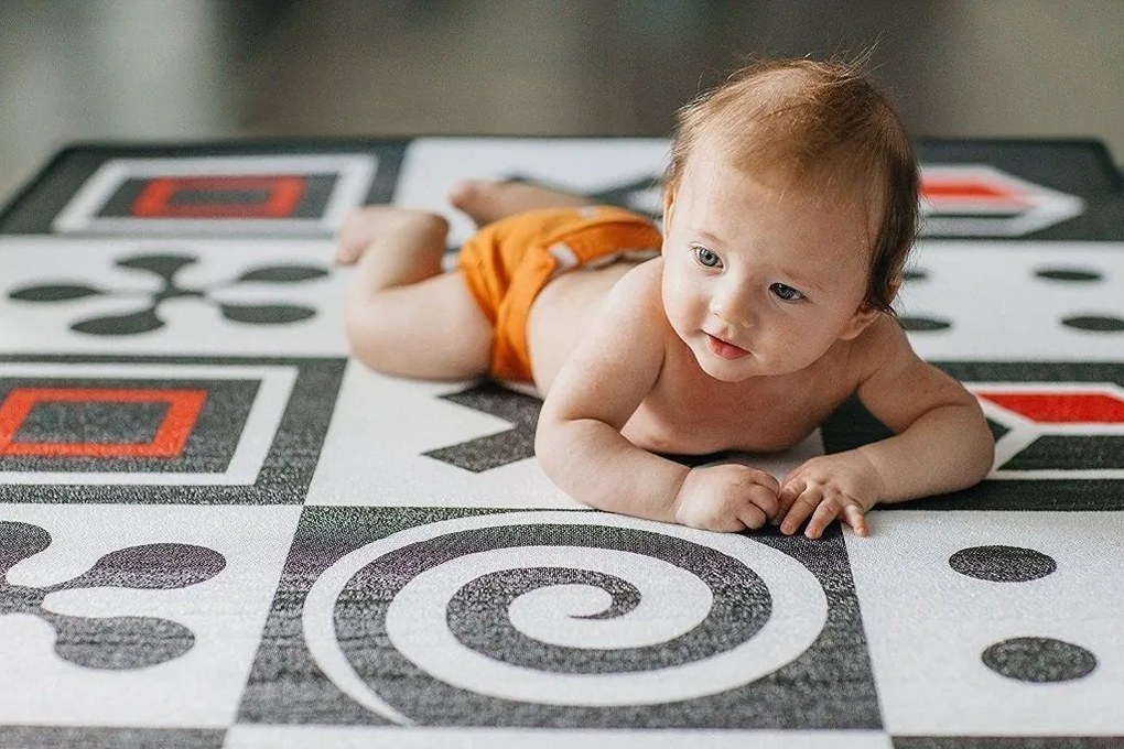Covoras de Joaca pentru Copii Prince Lionheart Geometric/ Farm