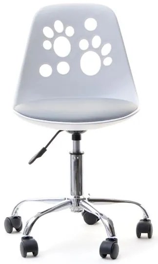 Scaun pentru copii Footy (gri + crom). Promo -28%. 1109920