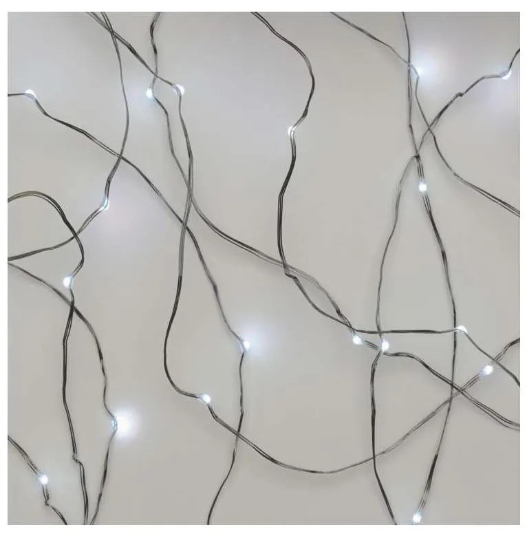 Instalație LED de Crăciun de exterior 100xLED/15m IP44 alb rece