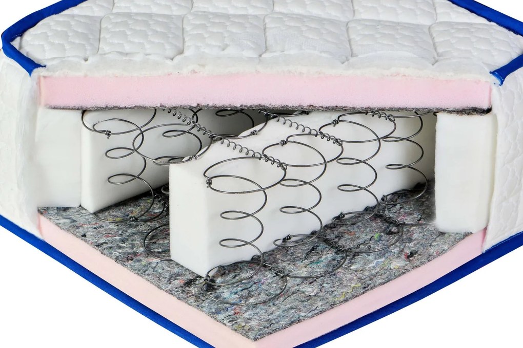 Saltea cu arcuri Bonnell Hard Med 180×200 cm, fermitate tare, 25 cm înălțime