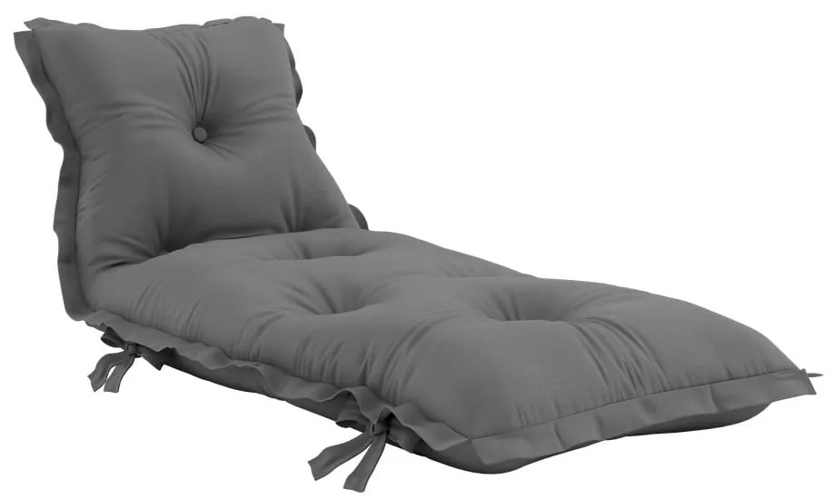 Futon variabil adecvat pentru exterior Karup Design OUT™ Sit&amp;Sleep Dark Grey, gri închis