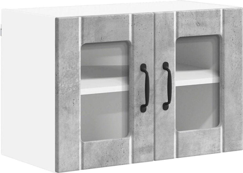 vidaXL Dulap de bucătărie Gri din beton 60 x 31 x 40 cm Lemn compozit