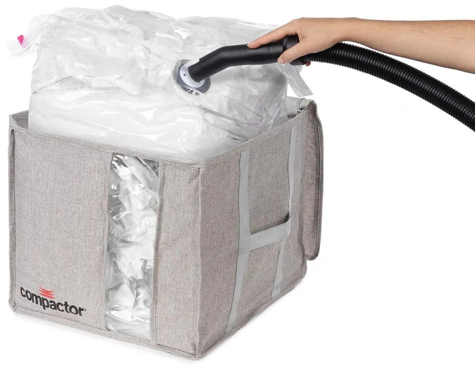 Cutie de depozitare cu vacuum Compactor Oxford, 125 l, gri