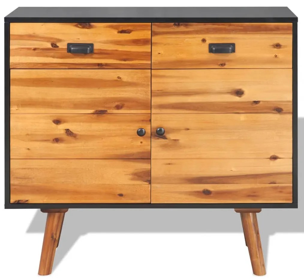 245480 vidaXL Servantă din lemn masiv de acacia, 90 x 33,5 x 83 cm