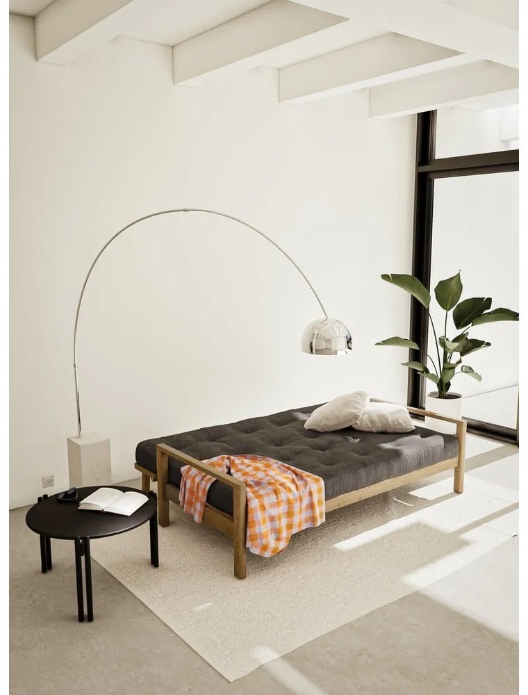 Canapea portocalie/maro extensibilă 205 cm Knob – Karup Design