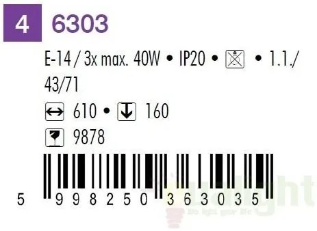 Lustra, Plafonier cu 3 spoturi, crom satinat, Soma 6303 RX