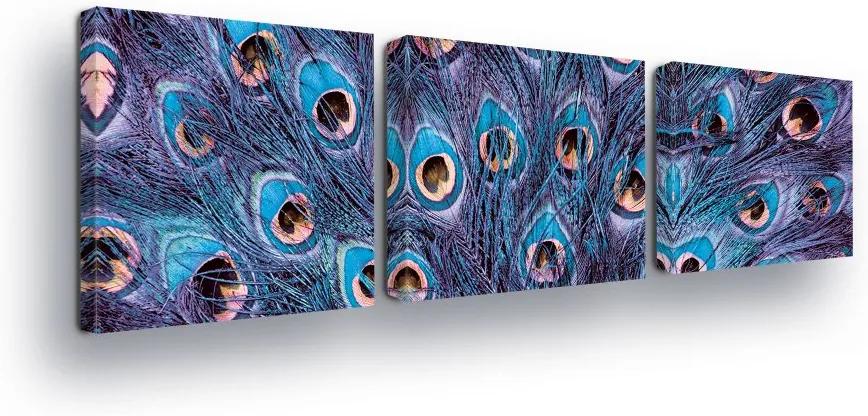 GLIX Tablou - Blue, Paved Eyes 3 x 25x25 cm