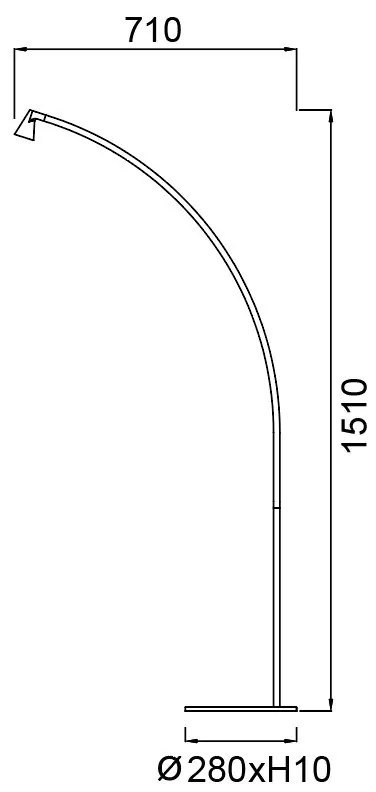 Lampa de podea LED stil minimalist AFRICA