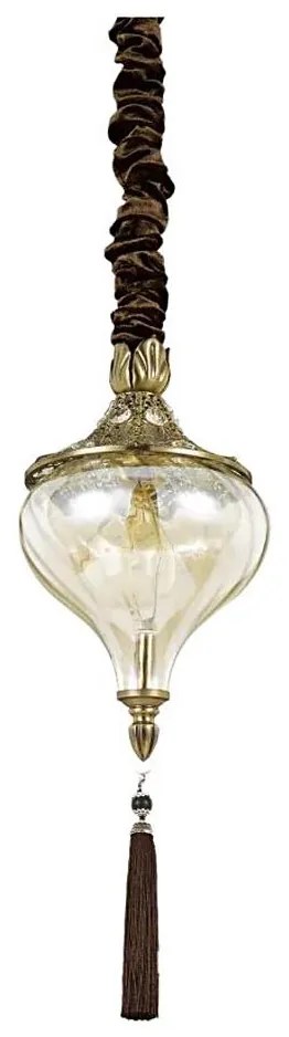 Lustră pe lanț Ideal Lux HAREM 1xE27/42W/230V alamă