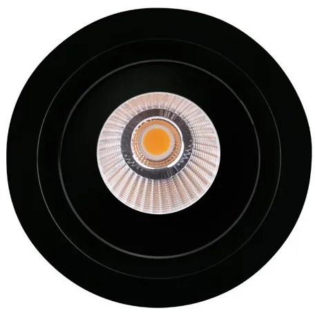 Spot LED directionabil, incastrabil tavan fals / plafon IP32 HIDEN negru H0110 MX