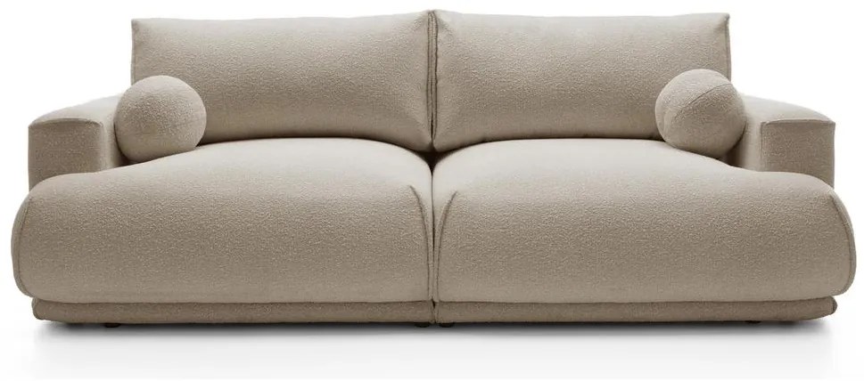Canapea trei locuri Dita 3 (taupe + negru). 1100482