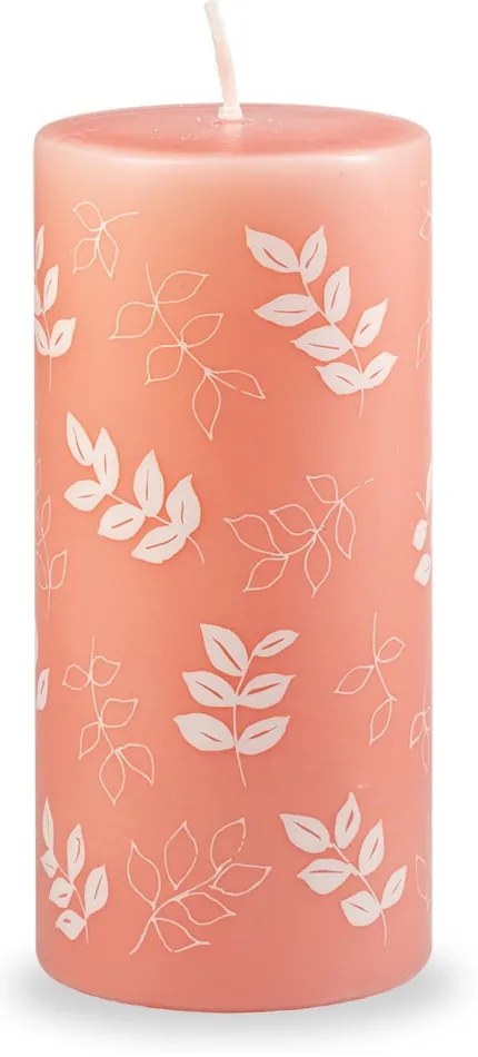 Lumânare Unipar Pure Beauty, durată ardere 73 h, portocaliu - roz
