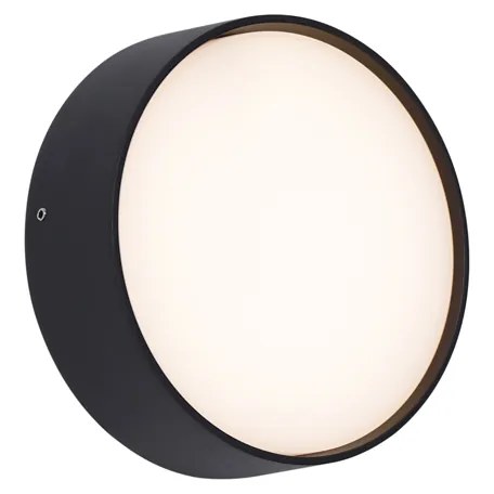 Plafoniere de perete moderne pentru exterior negru incl. LED IP65 - Dop