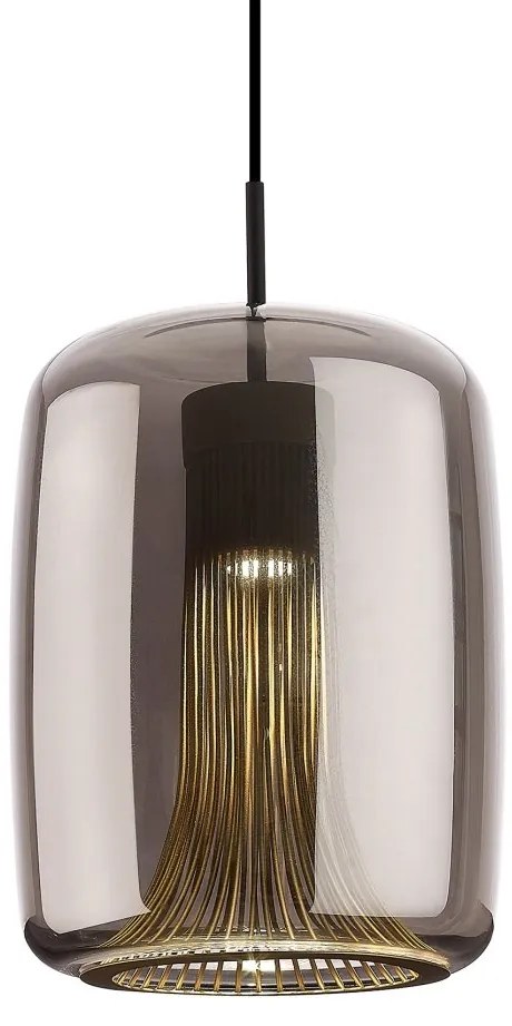 Lustra, Pendul design modern KRISS negru/ crom