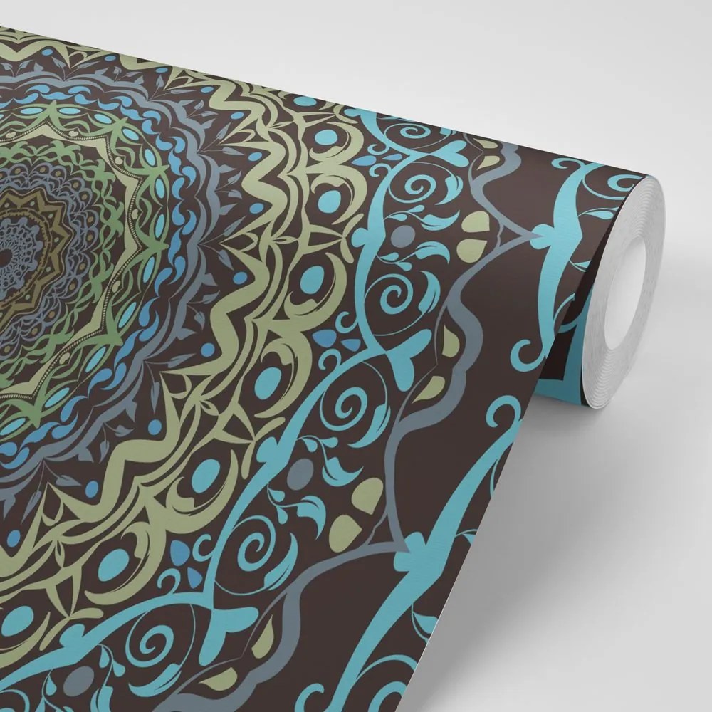 Tapet autoadeziv Mandala abstractă în stil vintage