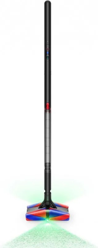 Aspirator vertical Dyson PencilVac Fluffycones 492689-01, 55 AW, 30 min, 80 ml, 140000 Hyperdymium™, design ultra-subțire, iluminare LED, negru