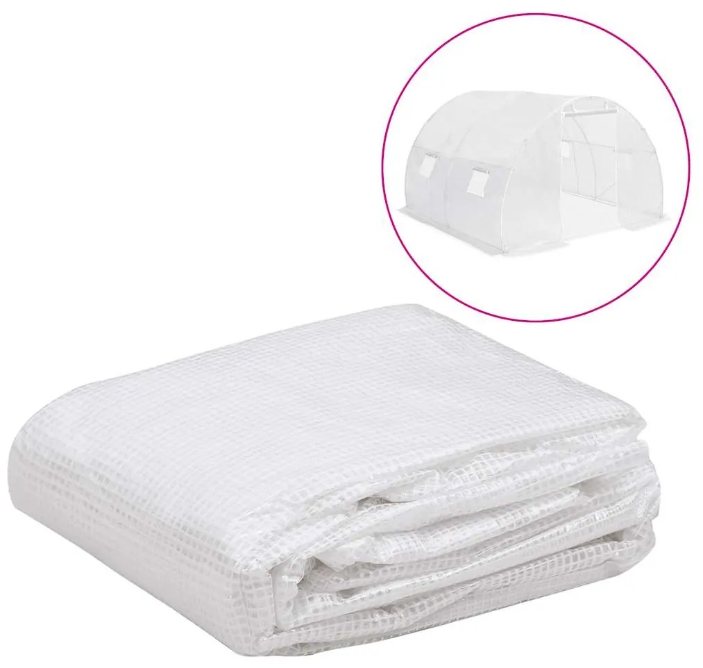 vidaXL Copertină de rezervă pentru seră (9 m²), transparent, 3x3x2 m