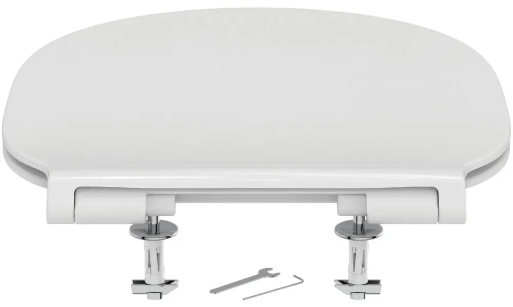 Capac WC ultra plat, 365x445x50 mm, alb