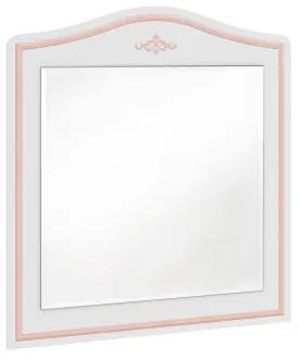 Oglinda decorativa cu rama din pal Selena Pink Alb / Roz, l73xH90 cm