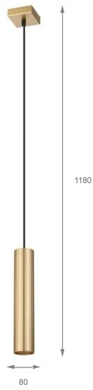 Brilagi - Pendul pe cablu CRISPINA 1xGU10/10W/230V auriu