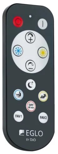 Eglo 98228 - Plafonieră LED dimabilă SILERAS-A, 36 W, 230 V, Ø 60 cm, cu telecomandă